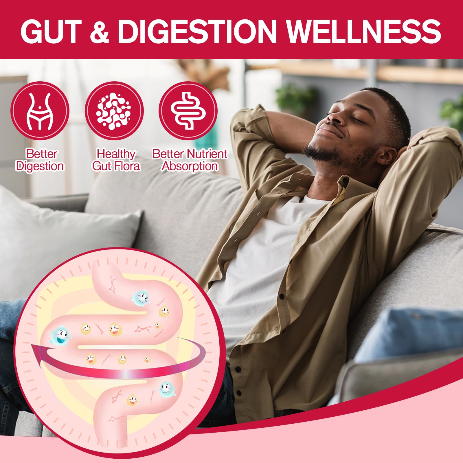 Totaria Gommes Fibre Probiotiques 9-en-1 ingrédients psyllium et inuline pour le soutien digestif.