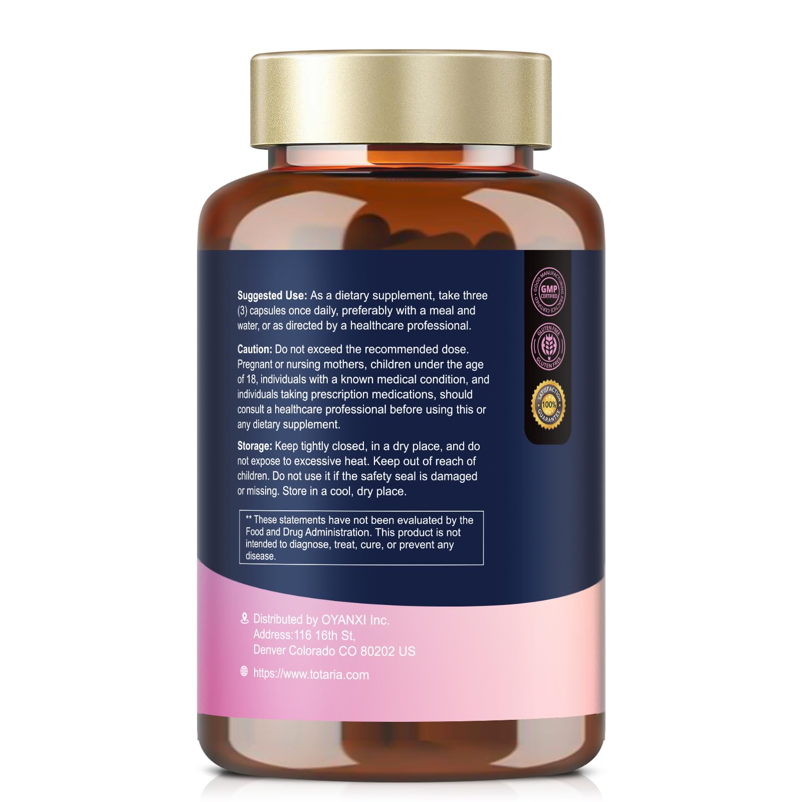 Totaria Inositol 40:1 – capsules faciles à avaler pour énergie et équilibre quotidien.