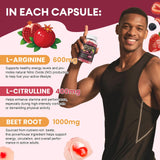 Gomme rouge close-up avec L-Arginine et L-Citrulline