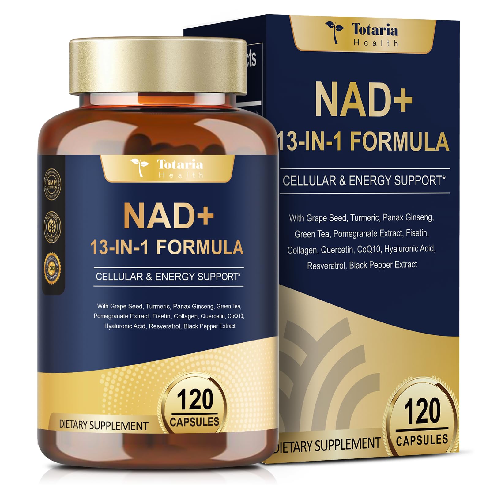 Totaria NAD: capsules pratiques pour énergie et bien-être quotidien.
