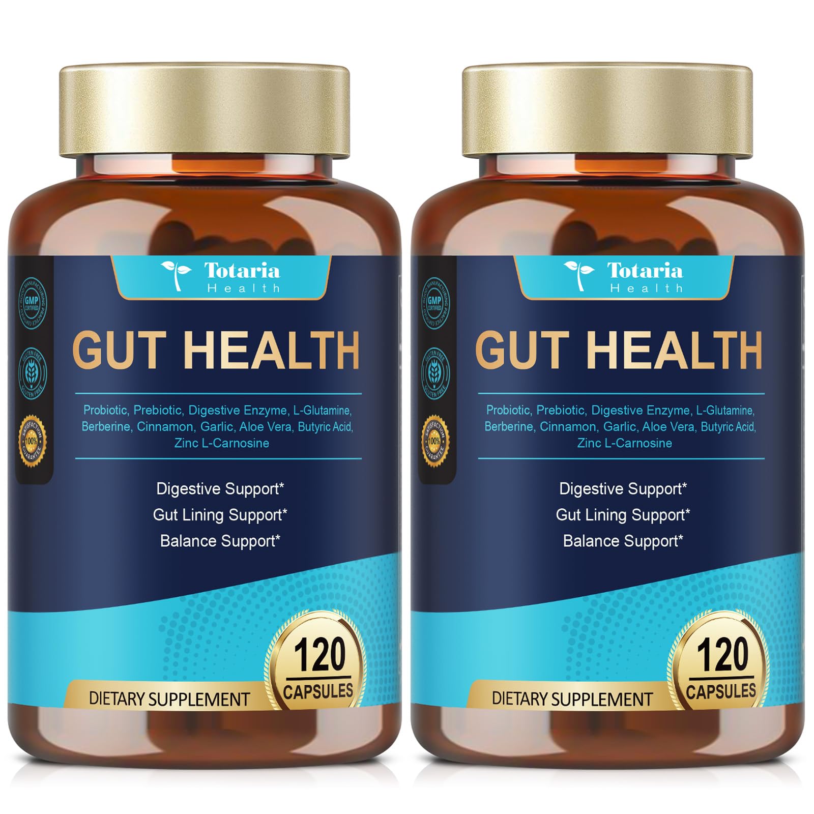 Totaria Santé Digestive : gélules visibles dans la bouteille pour un confort digestif potentiel.