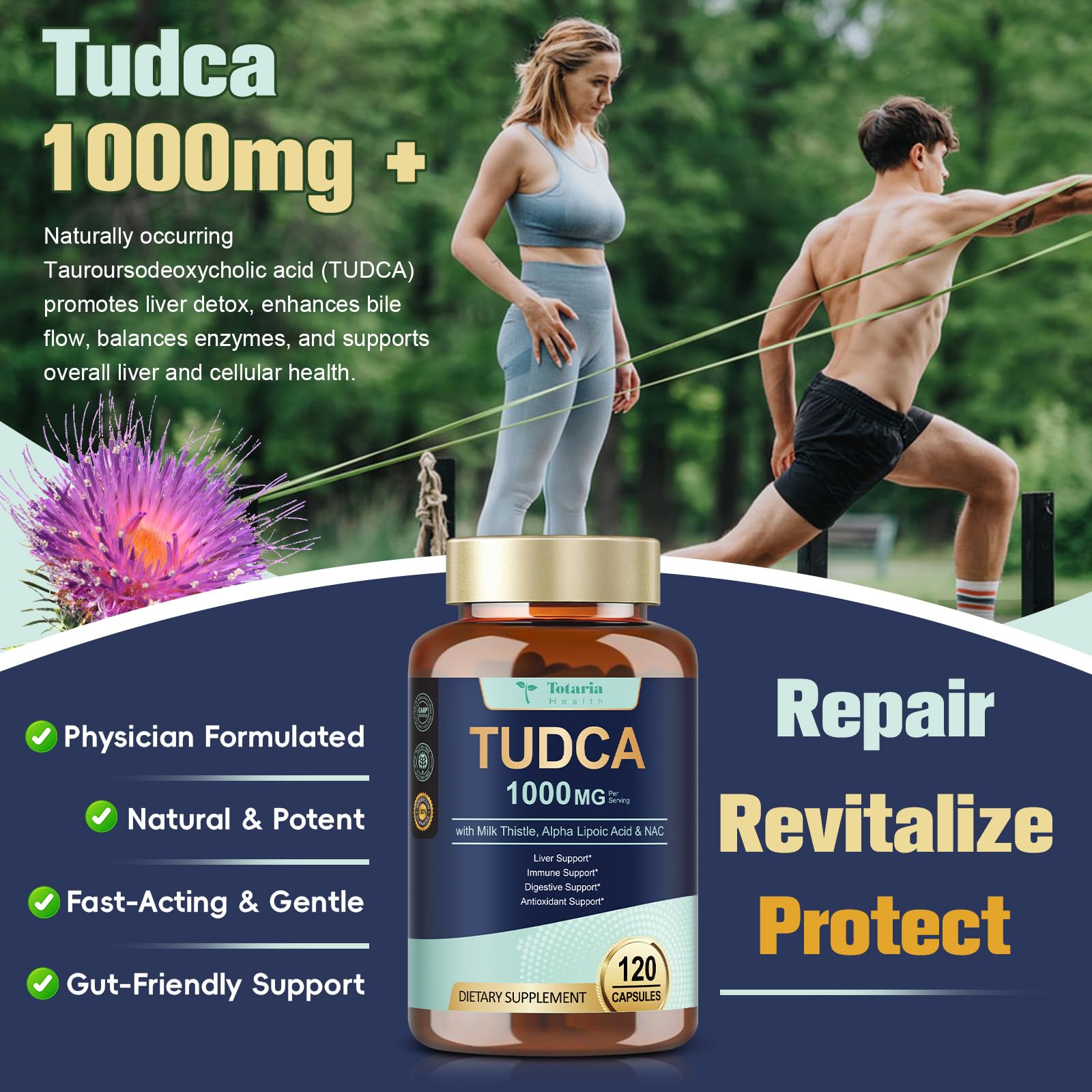 Totaria TUDCA – gélules véganes, sans ingrédients d origine animale.