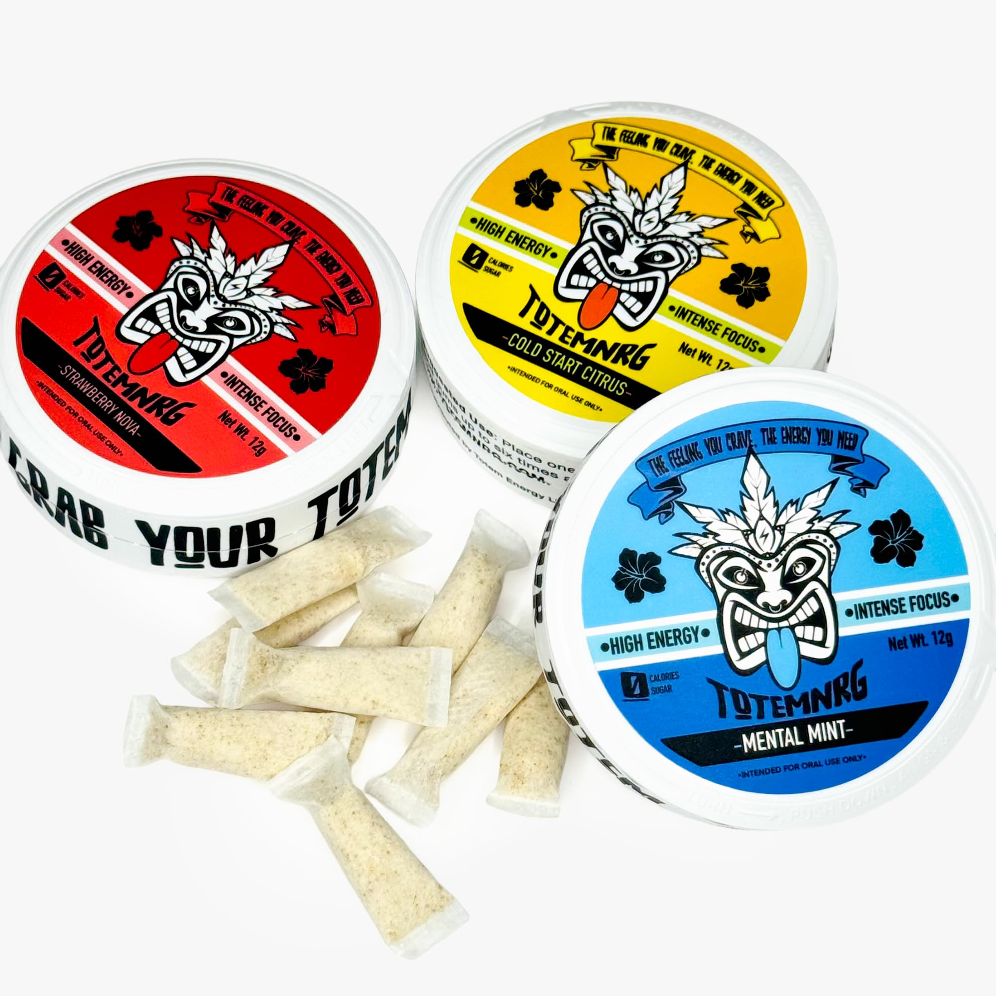 TotemNRG sachets usage quotidien: format portable pour concentration et productivité.