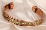 Touchstone bracelet tibetain magnetique deux tons confort léger porté au quotidien.