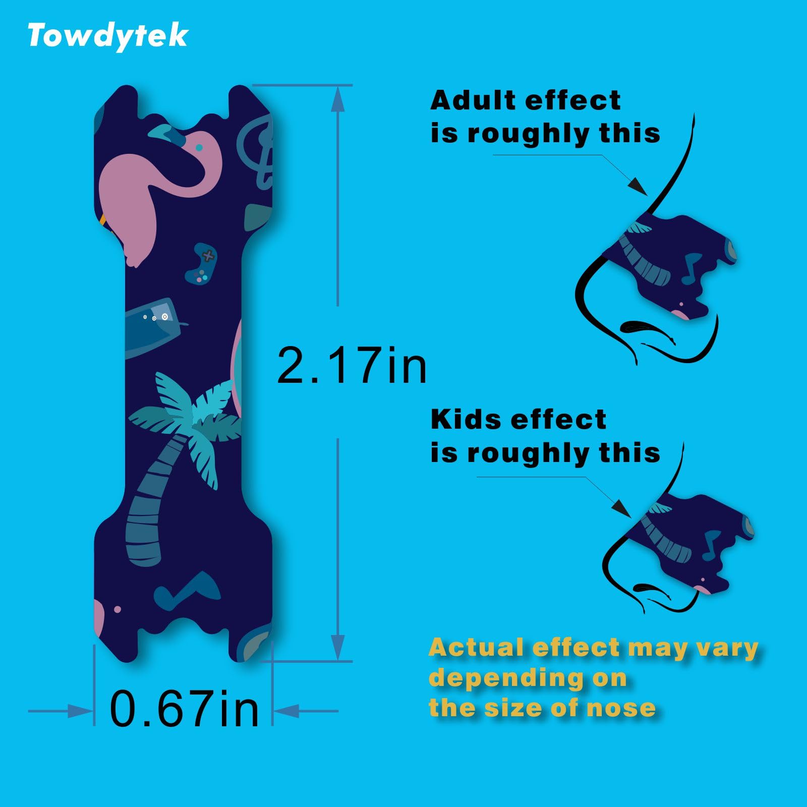 Towdytek bande nasale enfant adhesion forte pendant la nuit