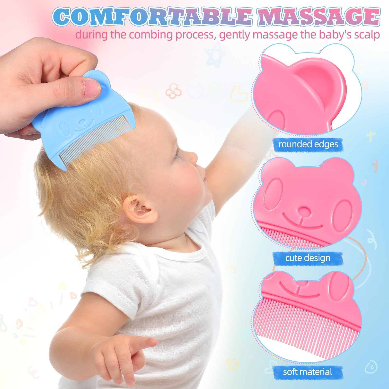 Toyvian – peigne bébé portable, prise en main confortable.