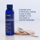 Trace Minerals Argent Colloïdal cuillère-dose facilitant la mesure précise
