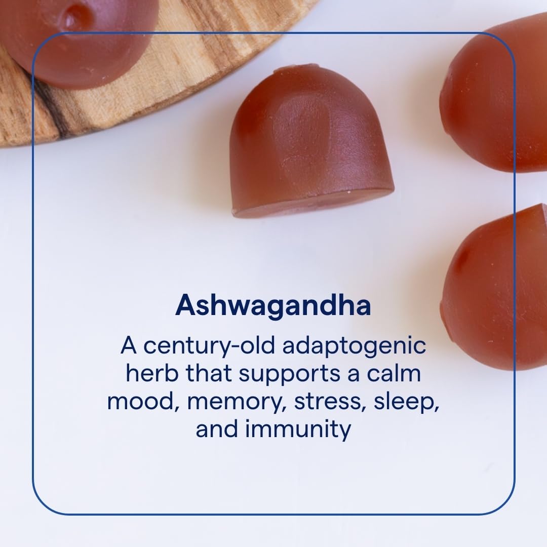 Trace Minerals Ashwagandha : gommes au goût passion orange pour une détente agréable