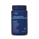 Trace Minerals Ashwagandha : bouteille montrant les gommes relaxantes et équilibrantes