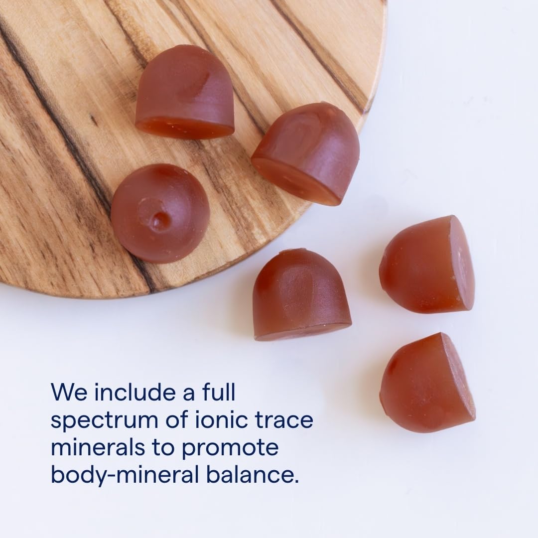 Trace Minerals Ashwagandha : texture gomme facile à mâcher et agréable