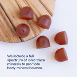 Trace Minerals Ashwagandha : texture gomme facile à mâcher et agréable