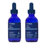 Trace Minerals Bore Ionique: flacon liquide montrant la présentation et le soutien des os et des muscles.