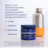 Boisson orange Trace Minerals Céto, sans sucre et rafraîchissante.