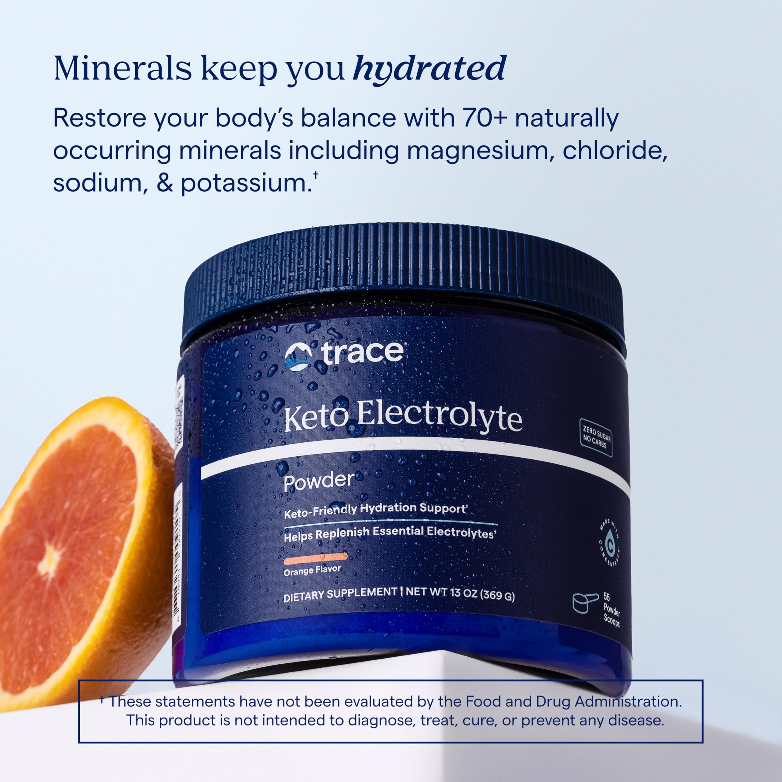 Utilisation quotidienne Trace Minerals Céto, hydratation et énergie potentielles.