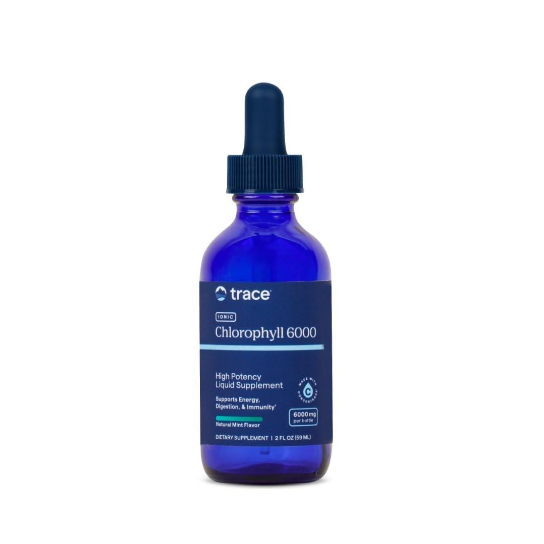 Trace Minerals Chlorophylle en bouteille: complément liquide pour énergie et bien-être.