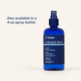 Trace Minerals Colloidal Silver – bouchon-dose facile à utiliser à domicile.