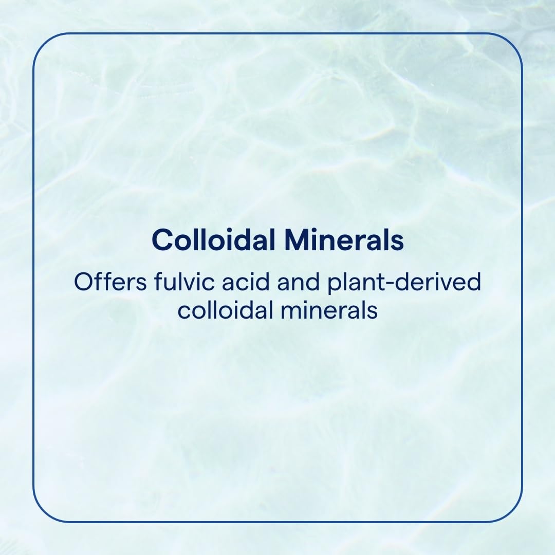 Trace Minerals Colloïdaux: cuillère-dose pour un apport minéral quotidien.