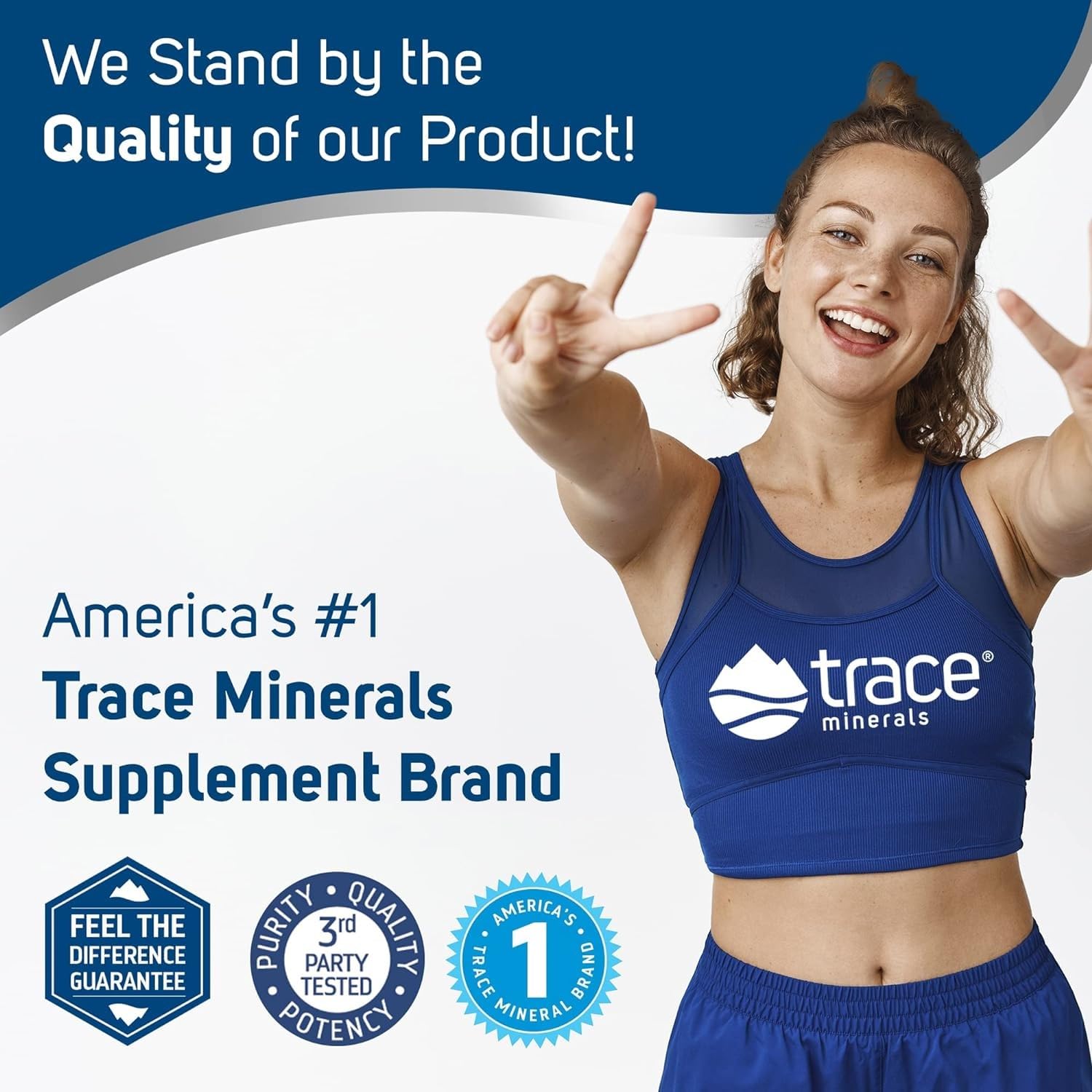 Trace Minerals ConcenTrace, emballage sans gluten et végan pour un choix conscient.