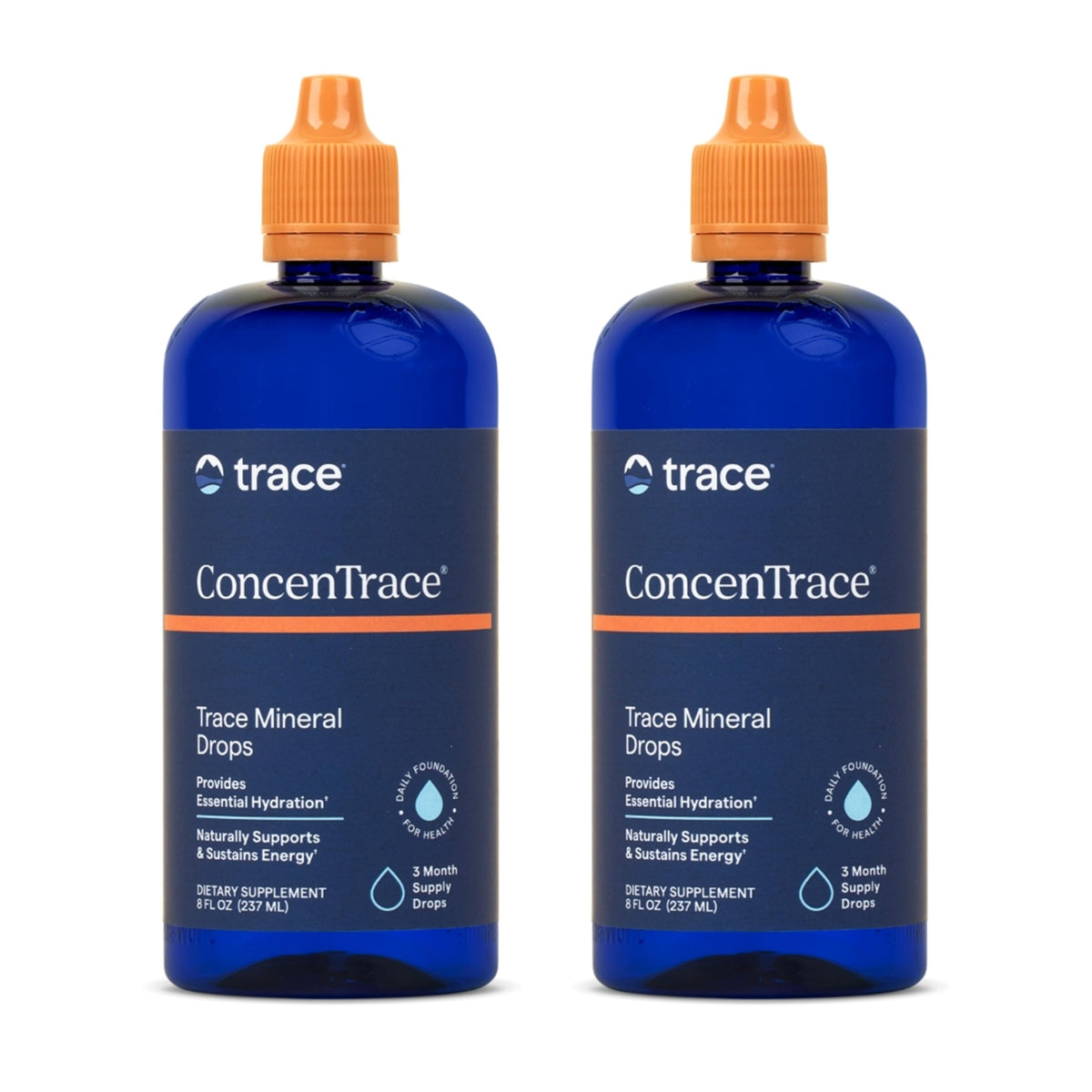Trace Minerals ConcenTrace gouttes en bouteille pour hydrater et soutenir l'énergie.