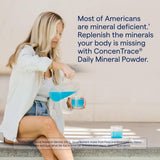 La poudre quotidienne Trace Minerals ConcenTrace soutient la digestion et le confort intestinal.