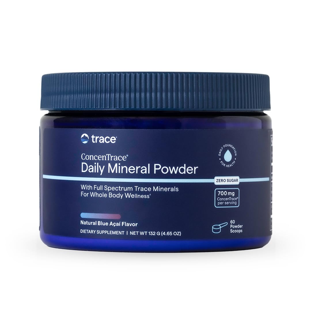 La poudre quotidienne Trace Minerals ConcenTrace offre énergie et absorption ionique.