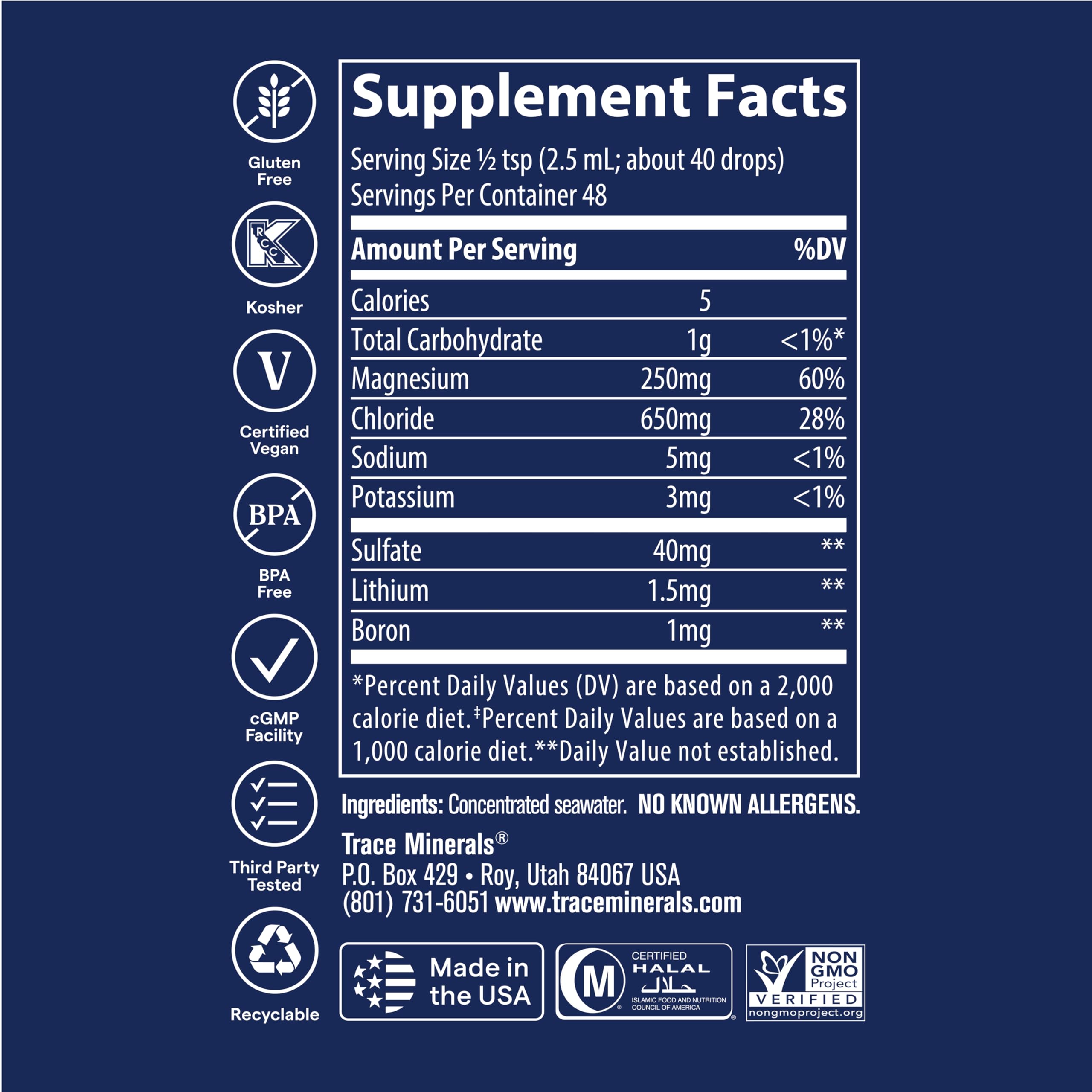Trace Minerals ConcenTrace: soutien à la santé des os grâce à des minéraux clés.