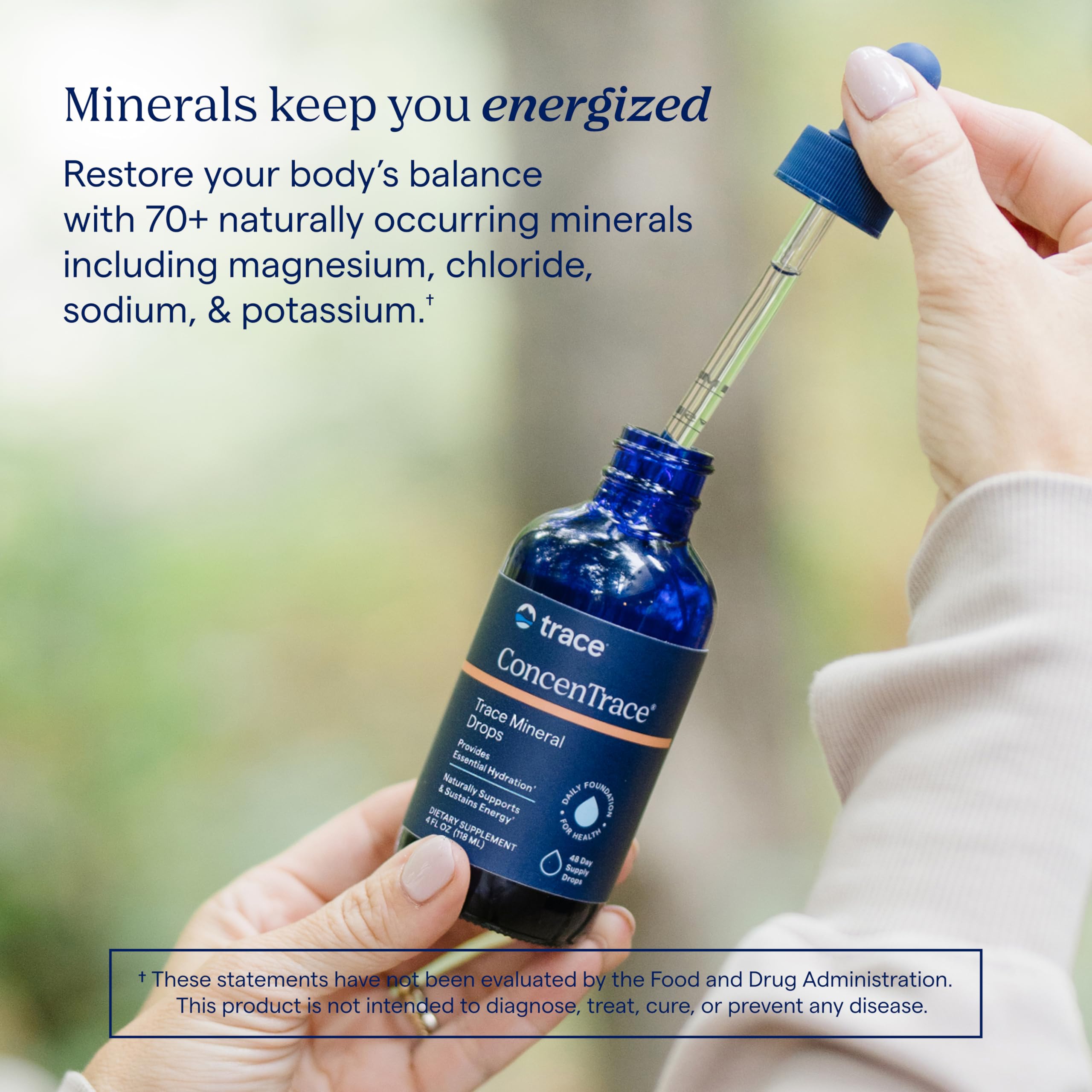 Trace Minerals ConcenTrace options vegan et céto pour votre mode de vie.