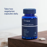 Ingrédients comprenant vitamine D et zinc chez Trace Minerals Coral Calcium