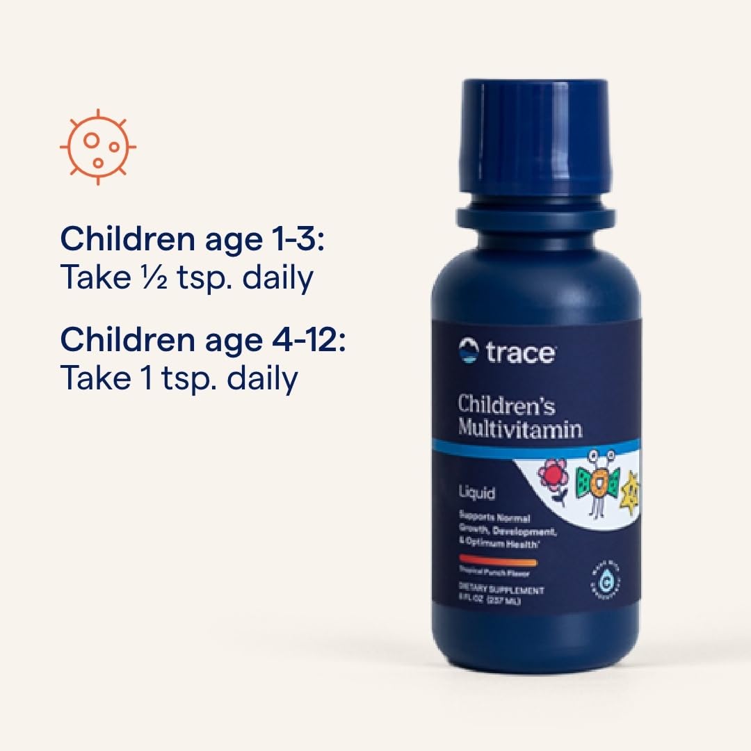 Trace Minerals Enfants Multivitamine – dose cuillere – prise quotidienne pratique