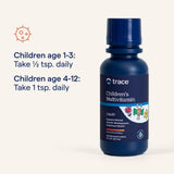 Trace Minerals Enfants Multivitamine – dose cuillere – prise quotidienne pratique