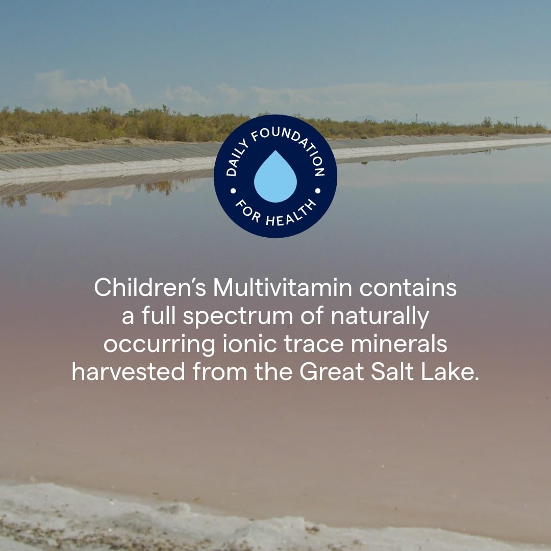 Trace Minerals Enfants Multivitamine – etiquette sans gluten citron – saveur naturelle
