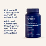 Trace Minerals Magnesium Gummies dosage enfant adapté 4 à 12 ans.