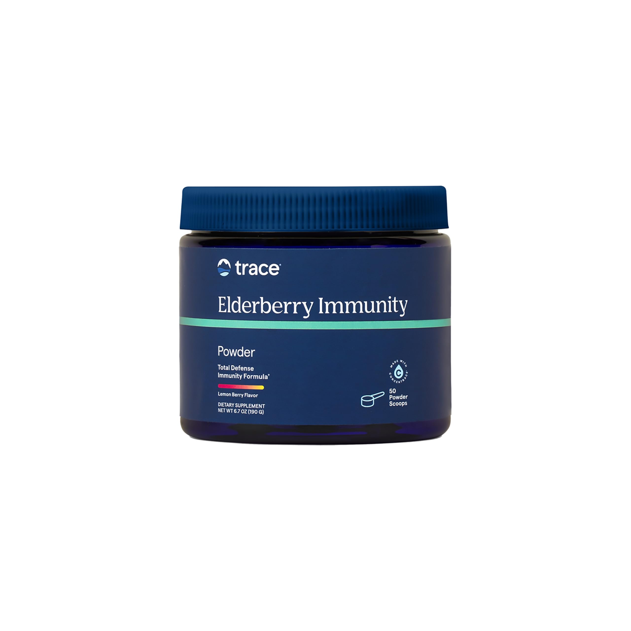 Trace Minerals Immunité : poudre de sureau riche en antioxydants pour soutenir l'immunité.