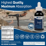 Trace Minerals Ionic Iron – gouttes dans l'eau, intégration facile à votre routine.