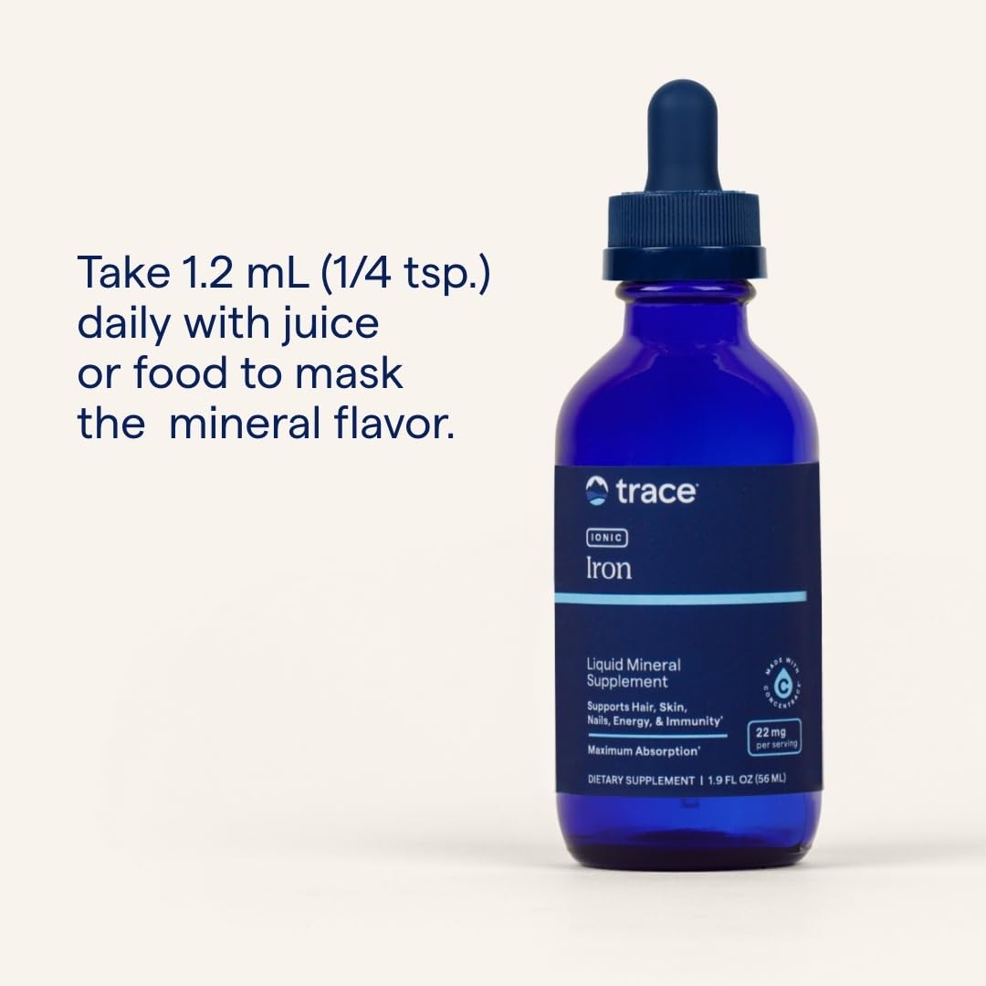Trace Minerals Ionic Iron - label usine et fabrication durable.