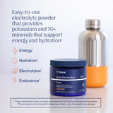 Trace Minerals Keto Electrolyte préparation-verre, mélange rapide après l'effort.