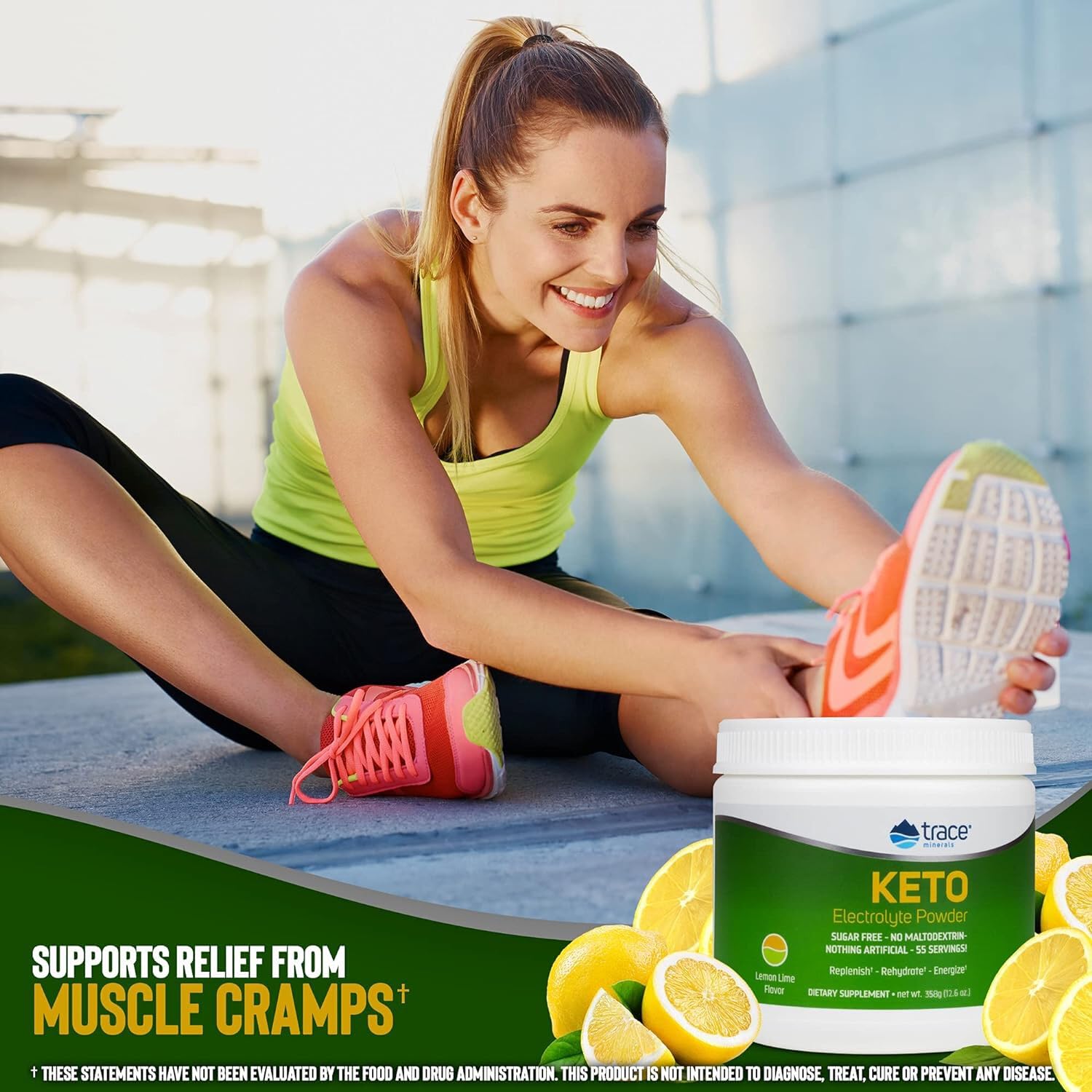 Boisson sans sucre Trace Minerals Keto Electrolyte, adaptation céto