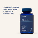 Trace Minerals Magnésium – dosage quotidien jusqu’à 4 bouchées par jour.