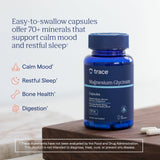 Trace Minerals Magnésium Glycinate – Gélules véganes pour une utilisation quotidienne.