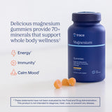 Gommes de magnésium Trace Minerals saveur pêche, bouchée fruitée