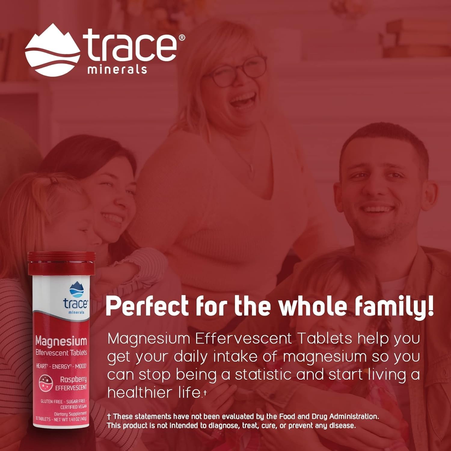 Trace Minerals Magnésium Effervescent: soutien potentiel à la fonction cardiaque.