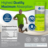 Trace Minerals Max-Hydrate Immunity se dissout dans l'eau, apportant hydratation et énergie.