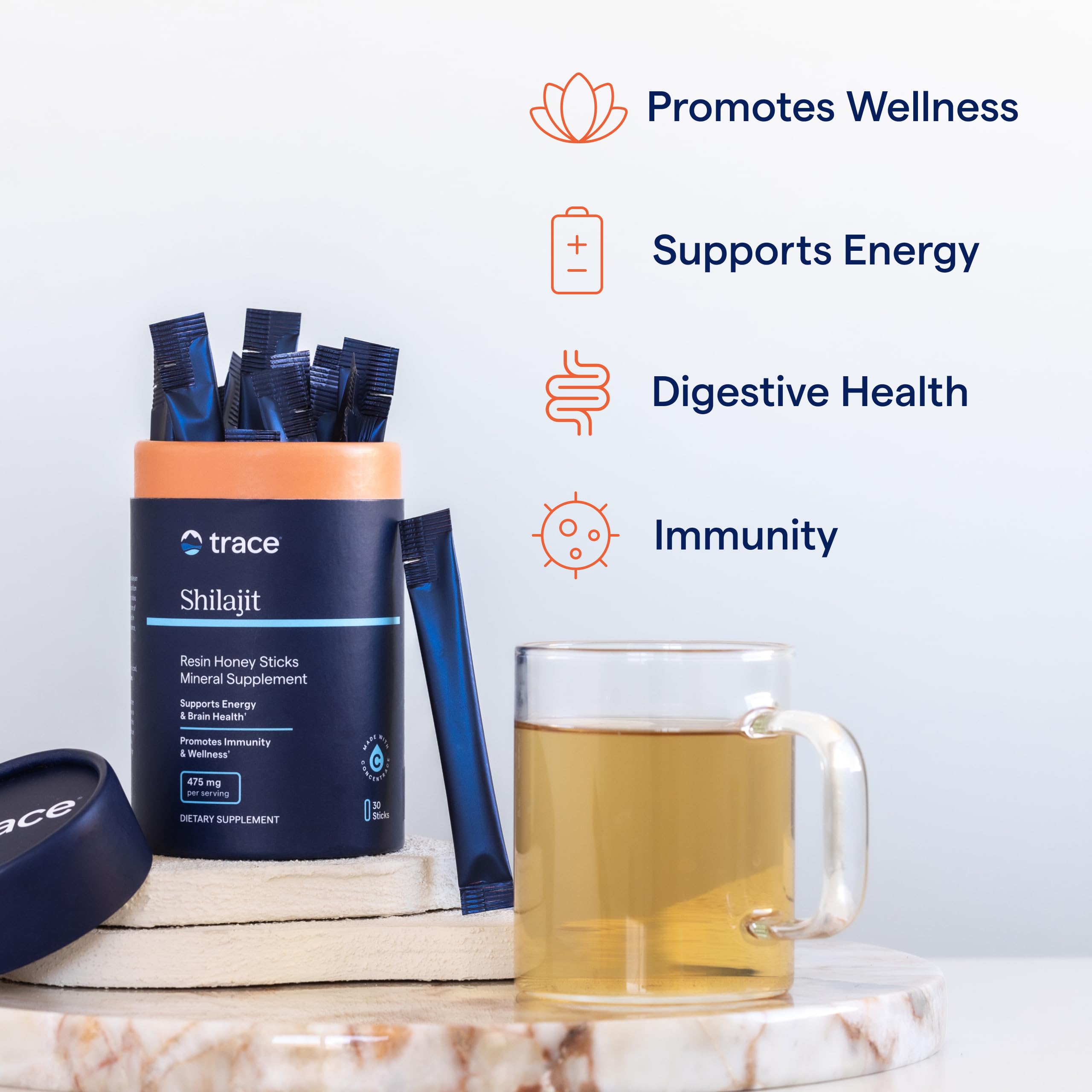 Trace Minerals Miel Shilajit - Stick prêt à consommer dans une routine