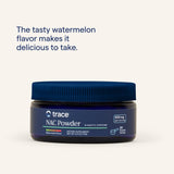 Trace Minerals NAC Poudre: dose quotidienne facile avec 4–8 oz d’eau.