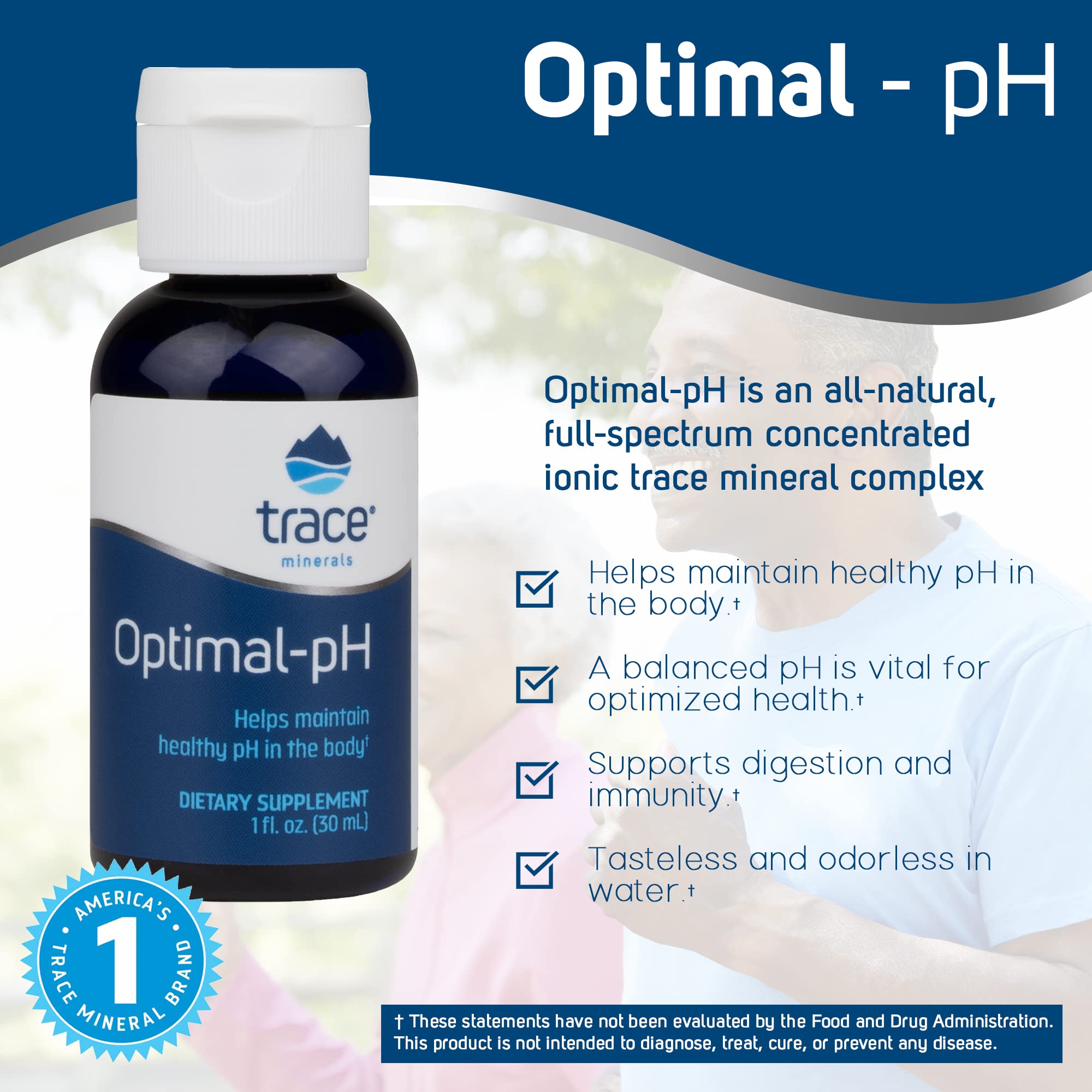 Trace Minerals Optimal pH - gouttes ajoutées dans l’eau pour une infusion quotidienne
