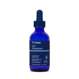 Trace Minerals Potassium ionique en bouteille, apport potentiel pour l'équilibre électrolytique.