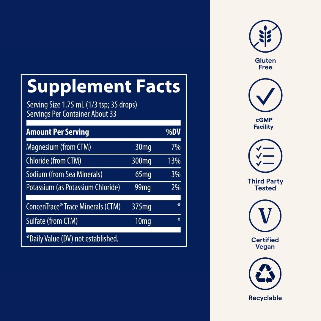 Trace Minerals Potassium vegan et sans OGM, option minérale fiable.