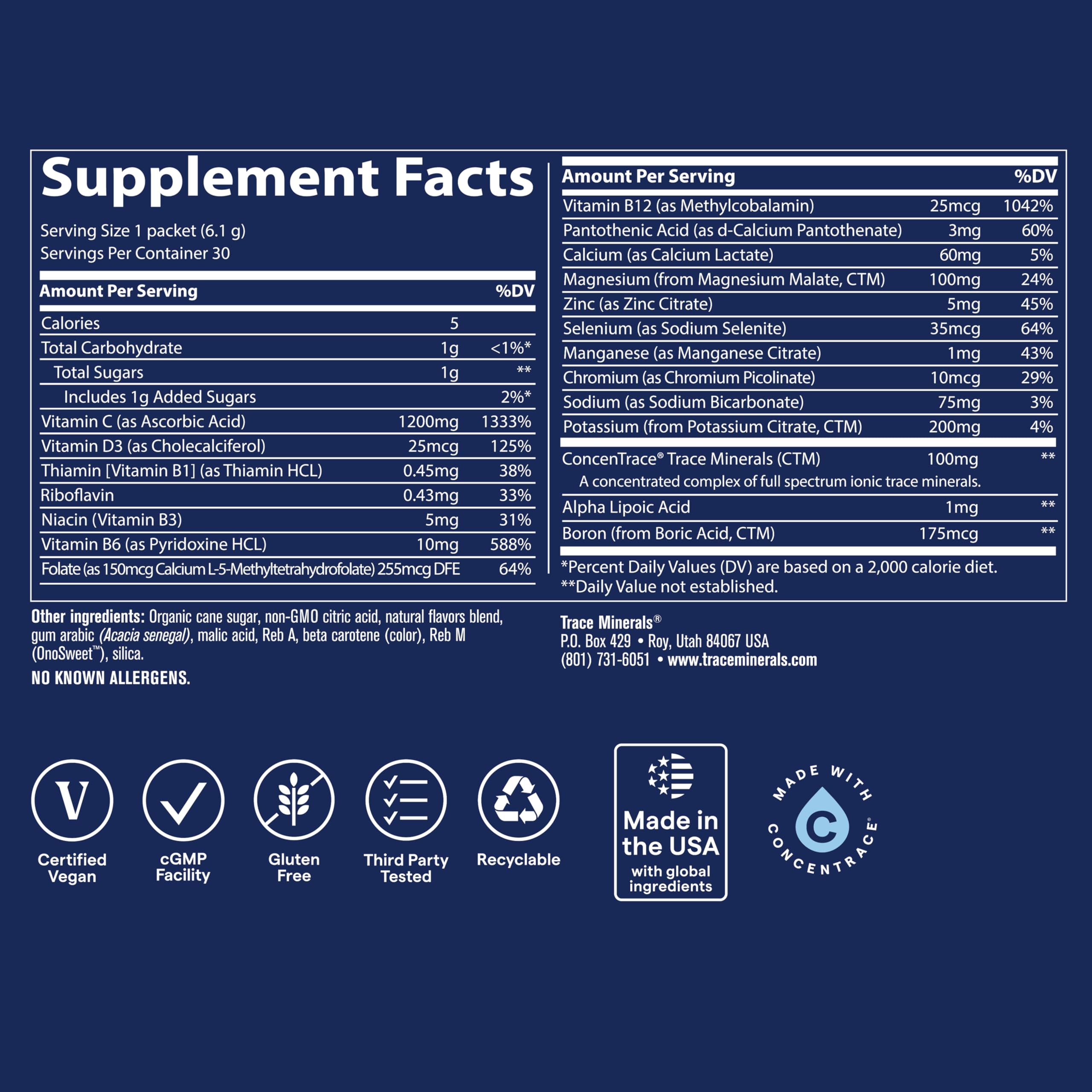 Sachets Power Pak pratiques en déplacement