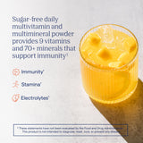 Trace Minerals Power Pak, verre eau, boisson rafraîchissante et hydratante.