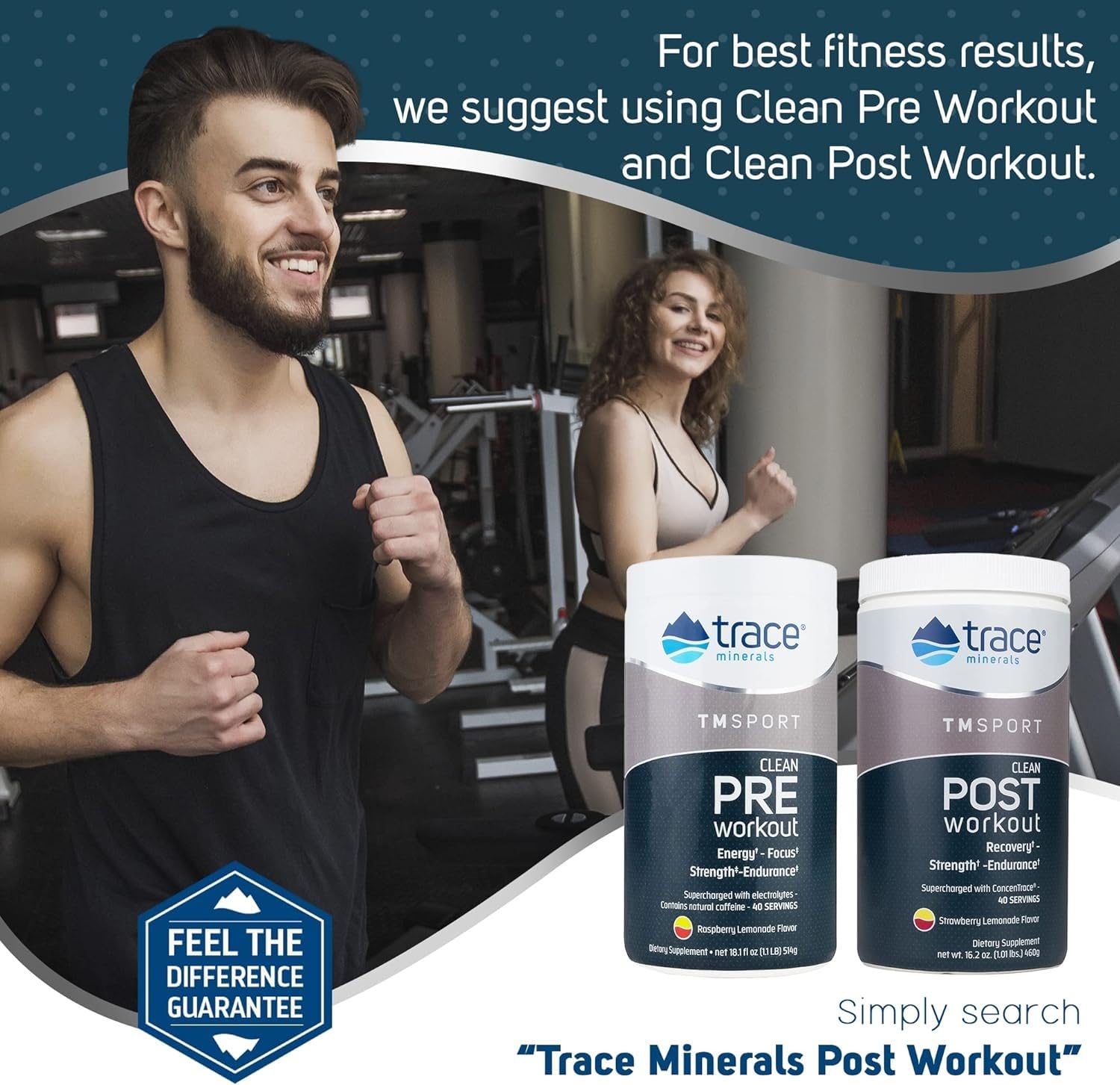 Trace Minerals Pre-Workout récolté durablement aux États‑Unis, garantie d’origine et de qualité
